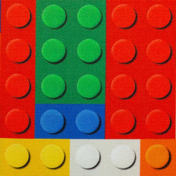 Canvas Klemmbausteine bunt von Swafing
